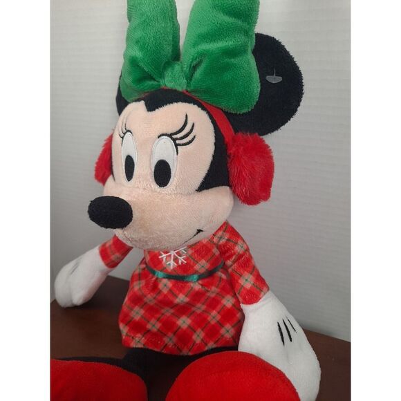 Disney - Macy/ Holiday Minnie Mouse Plush/‎ Snowflake Dress/ Pre-owned/13" - Picture 2 of 8